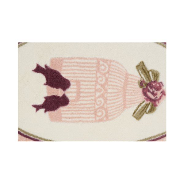 Koupelnová předložka Confetti Bathmats Birdcage Pink, 66 x 53 cm-image-2