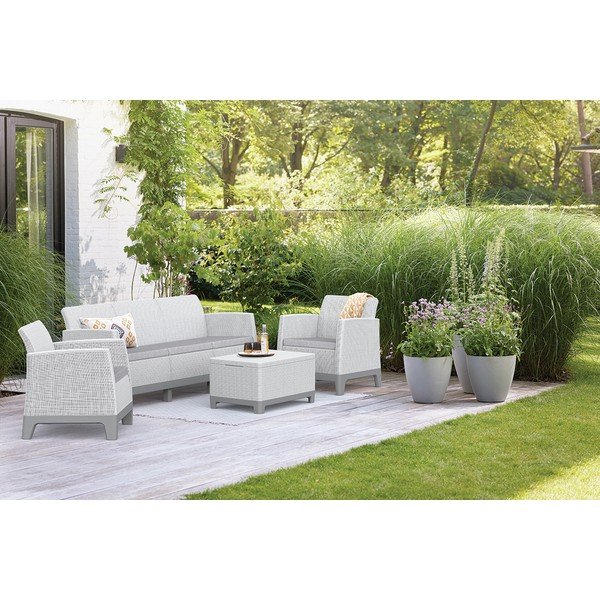 Светлосив градински комплект за отдих за 5 Scandi Forma – Keter-image-1