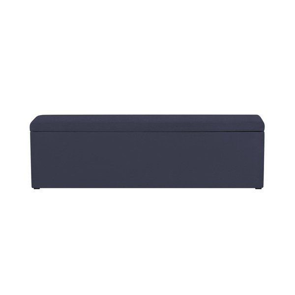 Tmavě modrý otoman Mazzini Sofas Ancona, 200 x 46 cm-image-4