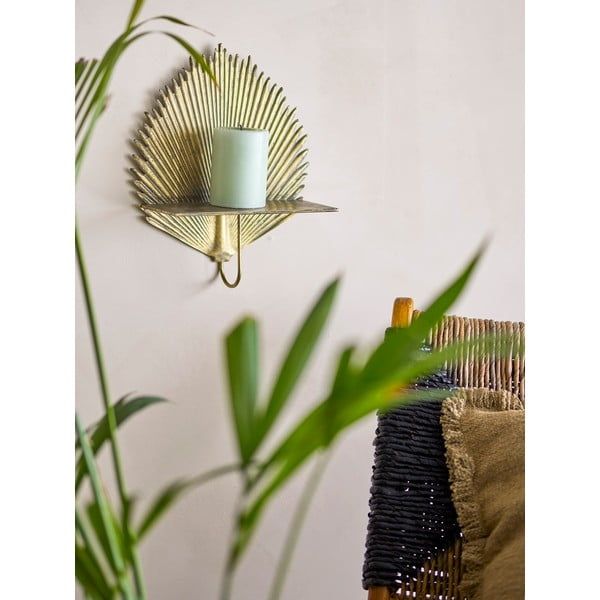 Метален стенен рафт в златист цвят 26 cm Venche – Bloomingville-image-1