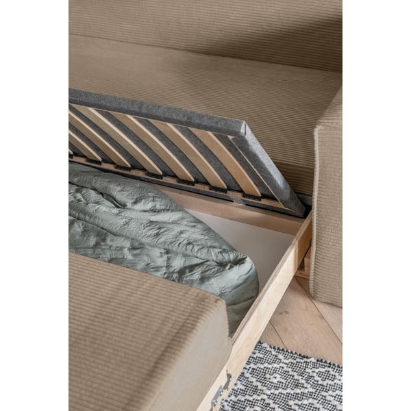 Бежов разтегателен диван 168 cm Lucky Lucy - Miuform-image-4