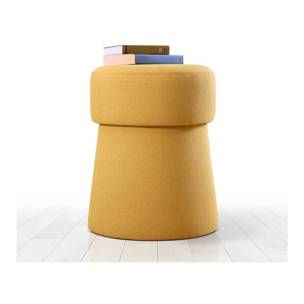 Табуретка в цвят горчица Beans – Artie-image-2