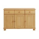 Нисък скрин от масивен бор естествен 116x76 cm Ella – Støraa