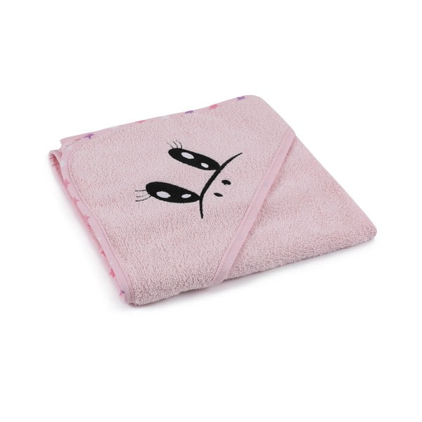 Розов памучен детски халат и кърпа в комплект от 3 бр. размер 0-2 години Unicorn – Foutastic-image-4