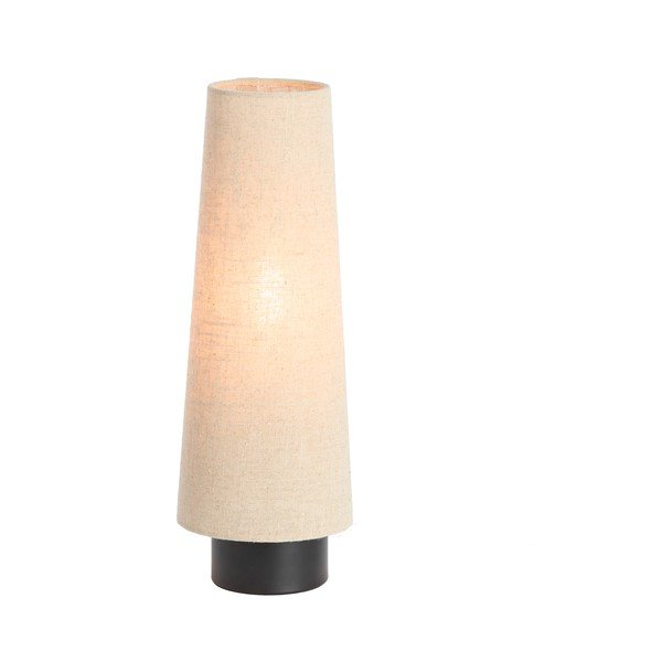 Бежова метална настолна лампа с текстилен абажур (височина 42 cm) Howie – Light & Living-image-2