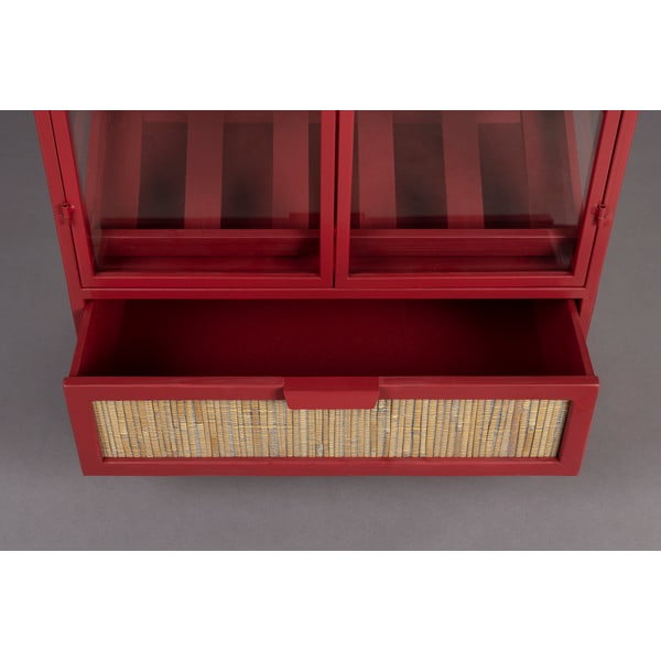 Червен  метален шкаф за вино брой бутилки 10, 65x103x35 cm Mori – Dutchbone-image-4