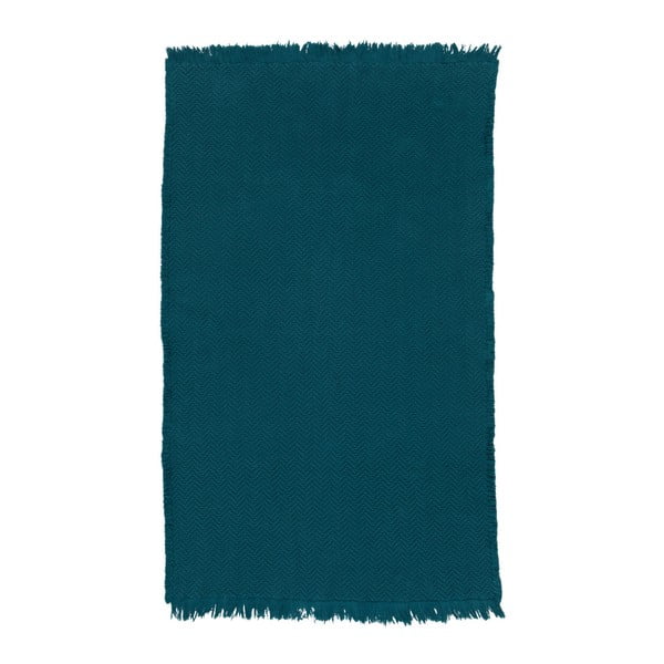 Dětský tmavě modrý bavlněný koberec Nattiot Albertine, 85 x 140 cm