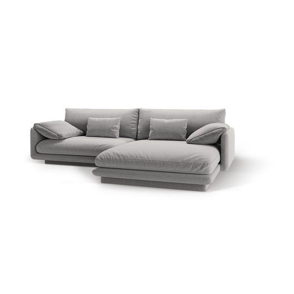 Светлосив ъглов диван (десен ъгъл) Torino – Micadoni Home-image-1