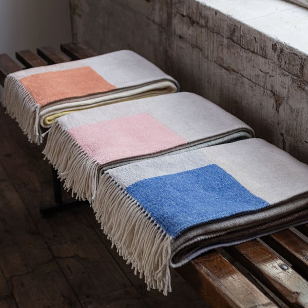 Одеяло в лавандулов и бежов цвят 125x190 cm Brick – Mette Ditmer Denmark-image-4