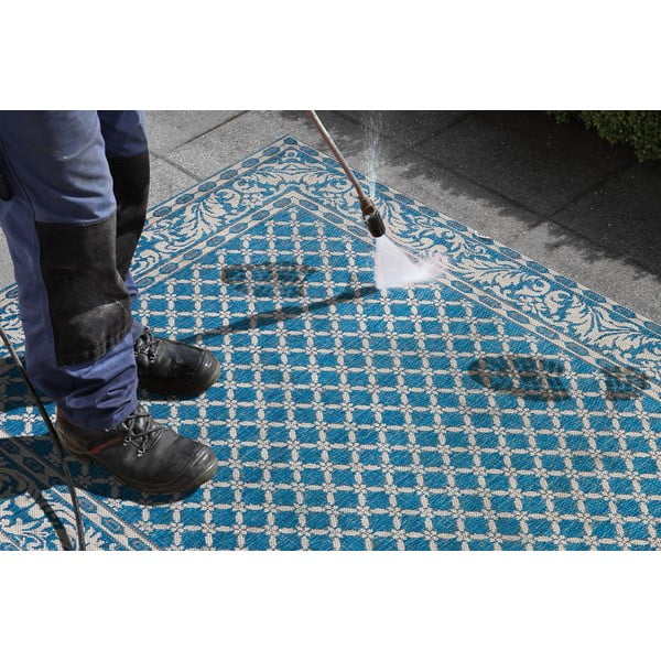 Синьо-кремав килим на открито , 160 x 230 cm Royal - NORTHRUGS-image-1