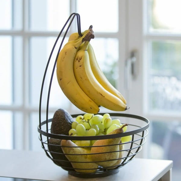 Черна кошница за плодове с кука , ø 27,31 cm Austin - iDesign-image-1