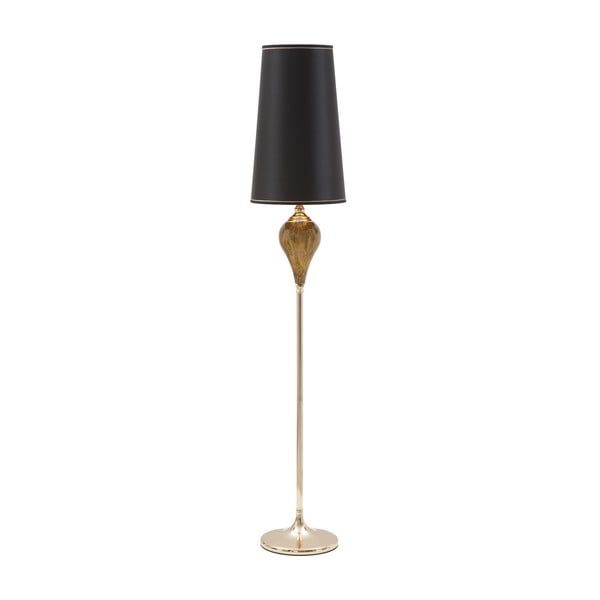 Черна подова лампа със златист дизайн Мода Fashion Glam - Mauro Ferretti