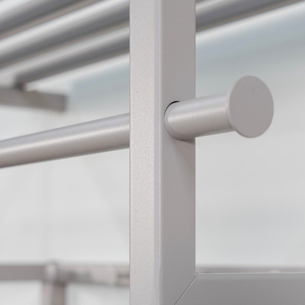 Кафяво-сива метална стенна закачалка с рафт 76 cm Rizzoli – Spinder Design-image-4