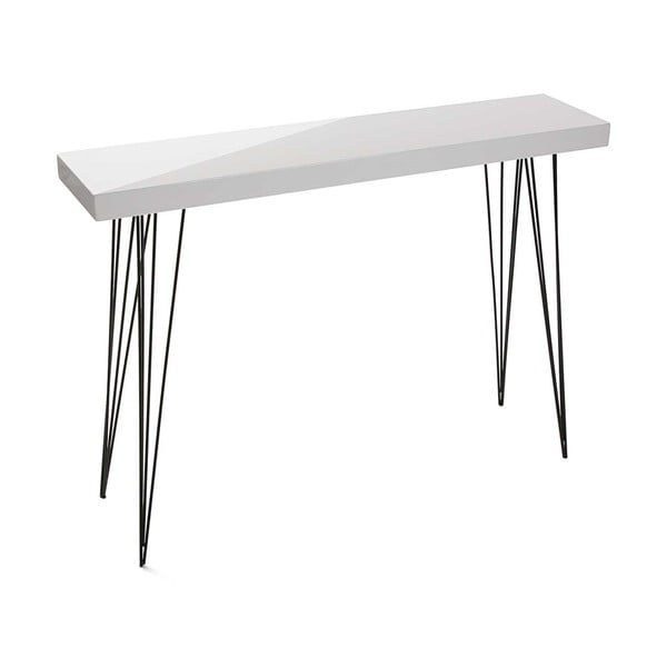 Бяла дървена маса Dallas, 110 x 25 cm - Versa