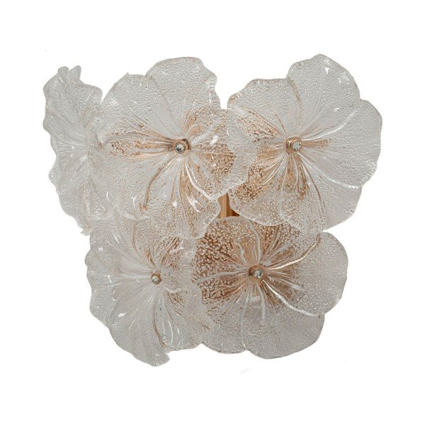 Стъклена стенна лампа  в златист цвят Ibiscus – Mauro Ferretti-image-4