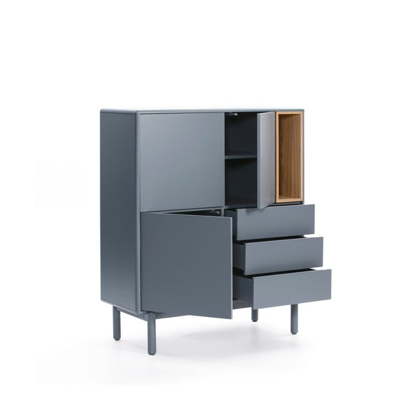 Син/сив висок скрин 100x120 cm Corvo – Teulat-image-3