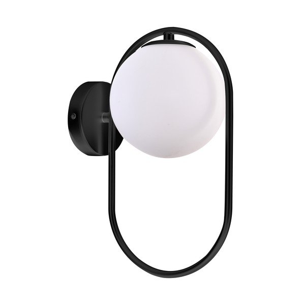 Черна стенна лампа Cordel - Candellux Lighting-image-1