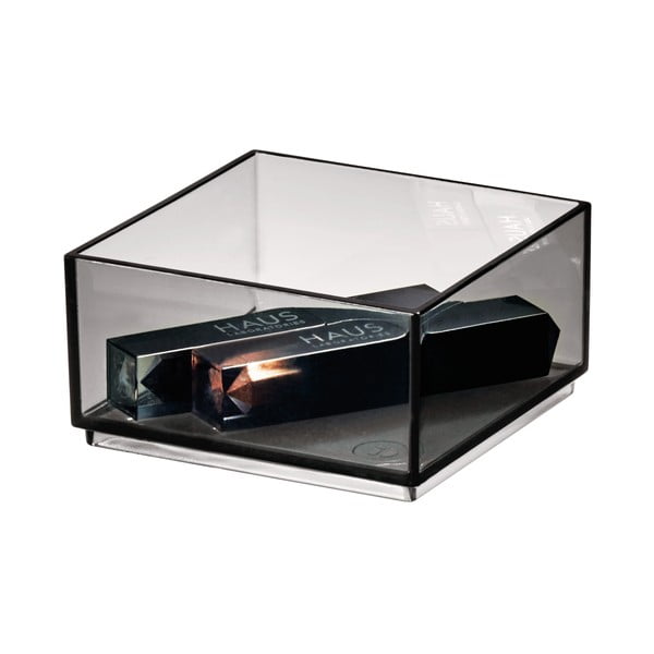 Матово черен органайзер за козметика за баня от рециклирана пластмаса - iDesign