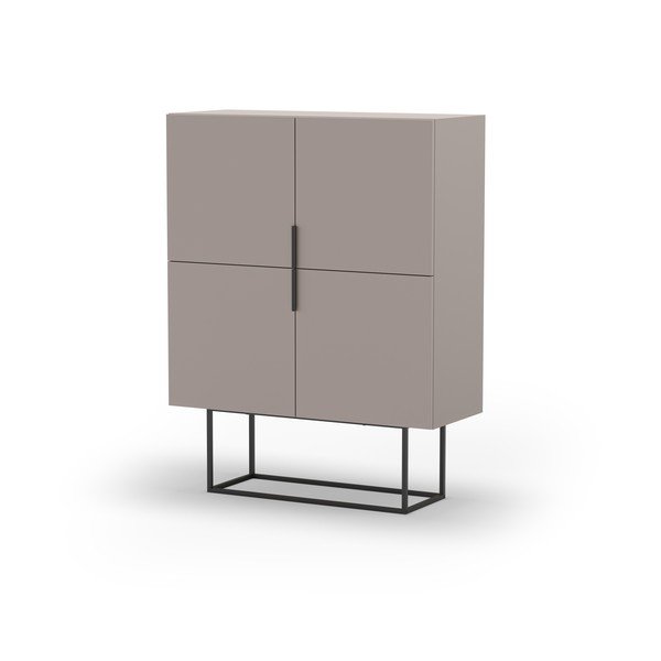 Сиво-бежово шкафче 100x130 cm Titan – Marckeric-image-3