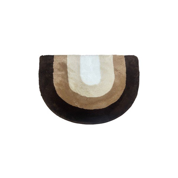 Кафяв килим за баня 75x115 cm Endings – Foutastic