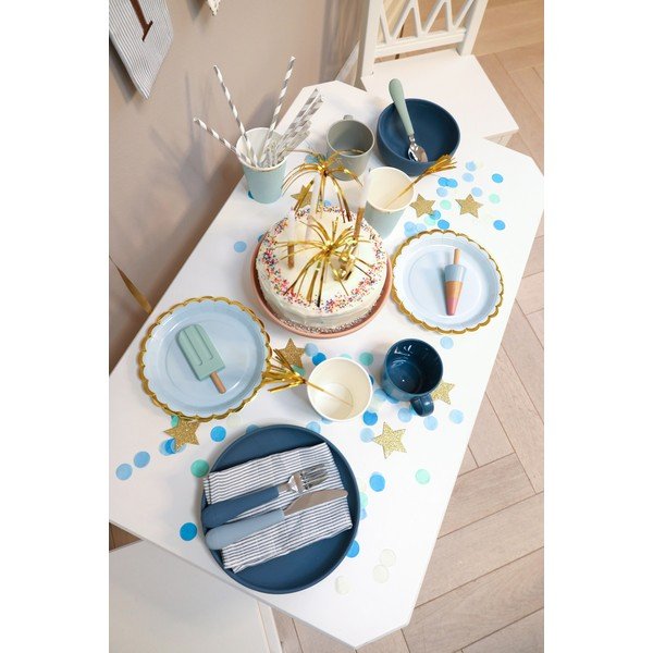 Зелен/син детски прибори за хранене от силикон 3 бр. Ocean Mix – Cam Cam Copenhagen-image-2