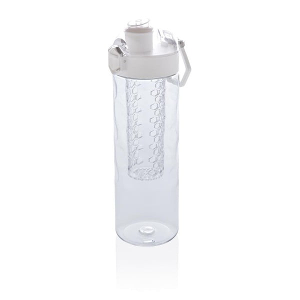 Ексклузивна бяла бутилка за плодове Honeycomb с цедка, 700 ml - XD Design