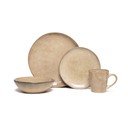 Комплект за вечеря от бежов каменна керамика 16 бр. Glosia - Bonami Selection