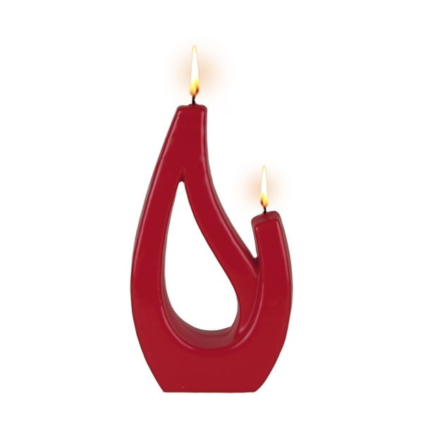 Červená svíčka Alusi Saba Petit, 6 hodin hoření