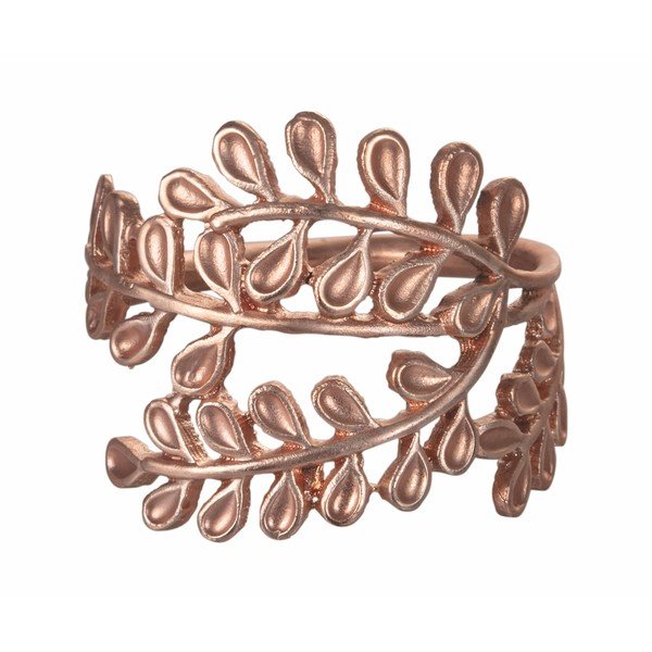Комплект от 4 метални пръстена за салфетки Rose Gold - Villa d'Este-image-3