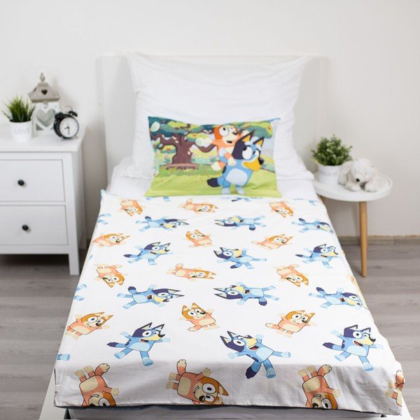 Памучно детско спално бельо за детско креватче 100x135 cm Bluey – Jerry Fabrics-image-2