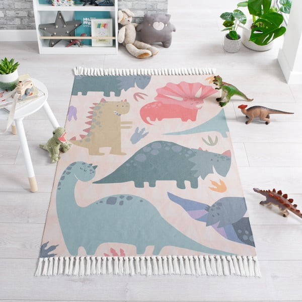 Детски килим , 80 x 120 cm Walk the Dinosaur - Flair Rugs-image-4