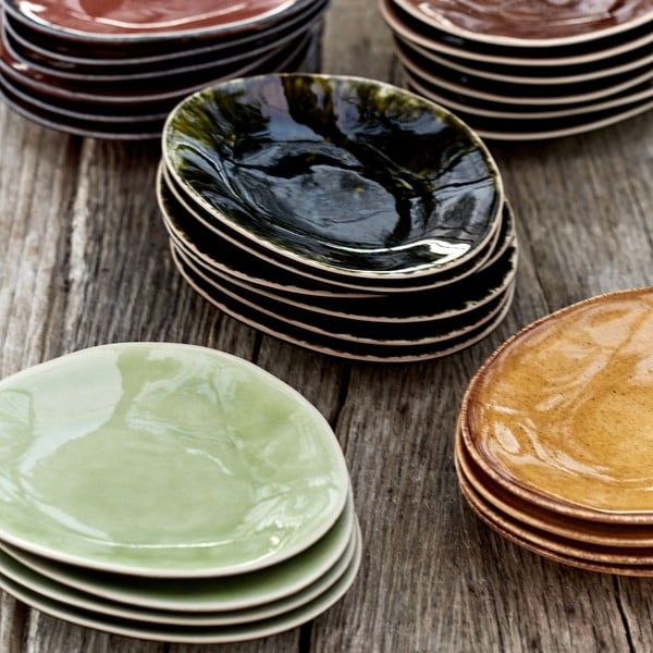 Светлозелена десертна чиния от фаянс , ⌀ 16 cm Riviera - Costa Nova-image-1