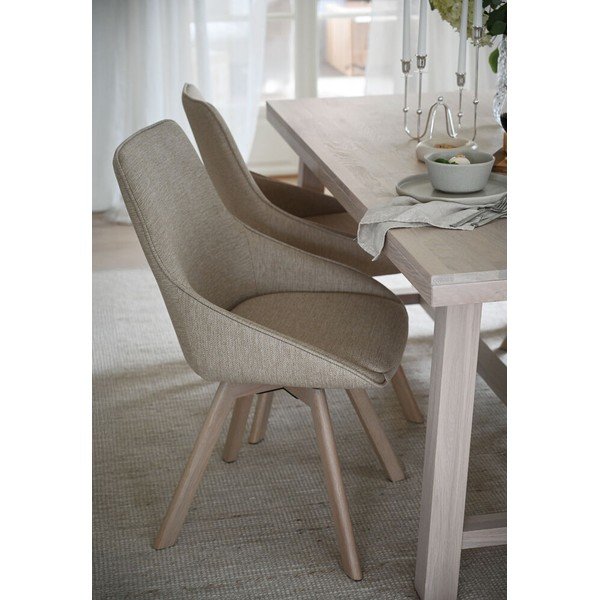 Бежови трапезни столове в комплект от 2 бр. Alison – Rowico-image-1