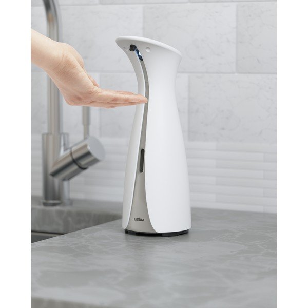 Бял пластмасов безконтактен дозатор за сапун 250 ml Otto - Umbra-image-1