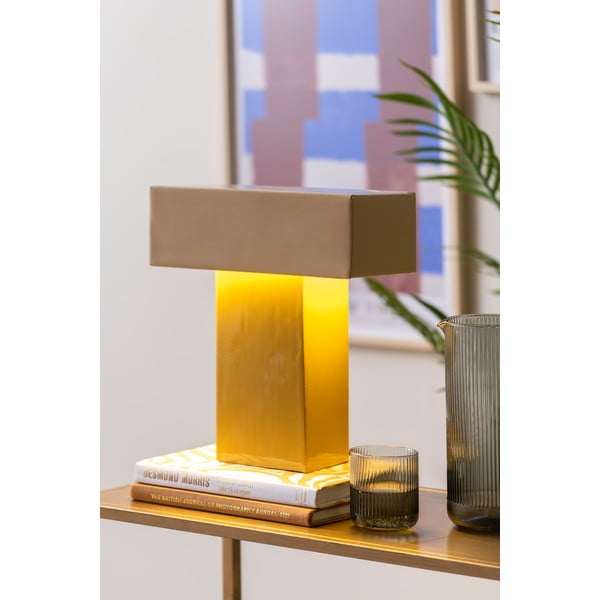 Жълта настолна лампа (височина 35 cm) Grato Recto – Leitmotiv-image-1