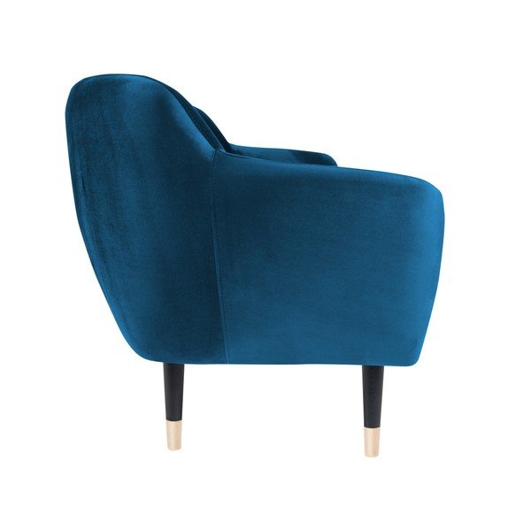 Син диван с черни крака Amelie, 158 cm Giorgio - Mazzini Sofas-image-3