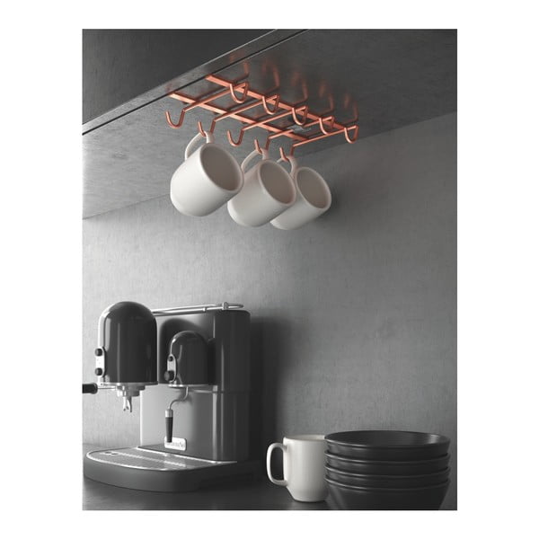 Висяща поставка за чаши в меден цвят - Metaltex-image-1