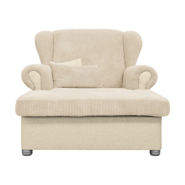 Бежов шезлонг от рипсено кадифе Lord – Ropez-image-1