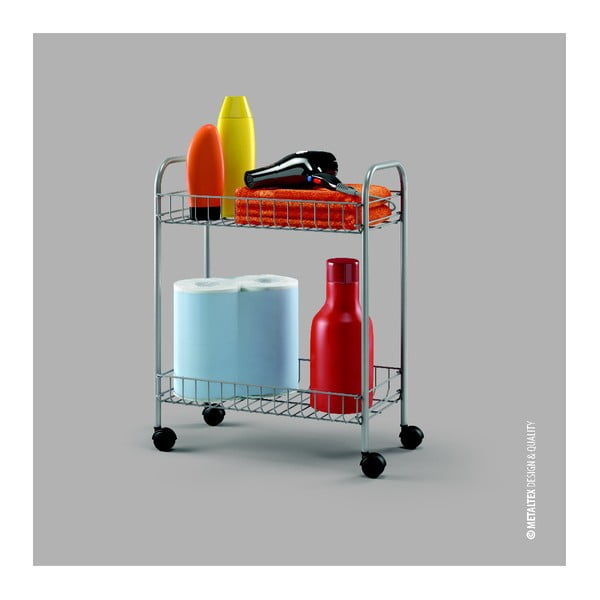 Мобилен двуетажен рафт Greg, дължина 41 cm - Metaltex-image-2