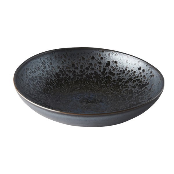 Черно-сива керамична купа за сервиране Pearl, ø 28 cm Black Pearl - MIJ