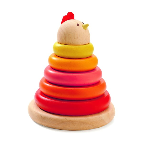 Детска дървена сгъваема играчка Кокошка - Djeco