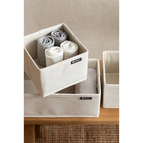 Текстилни органайзери за шкаф 3 бр. Soft Storage – Bigso-image-2