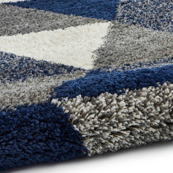 Синьо-сив килим Royal Nomadic Angles, 160 x 220 cm - Think Rugs-image-4