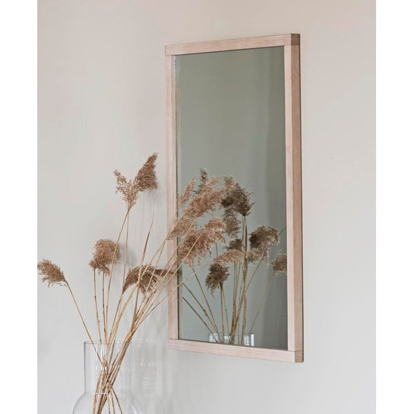 Стенно огледало масивно дърво 60x90 cm Lodur – Rowico-image-2