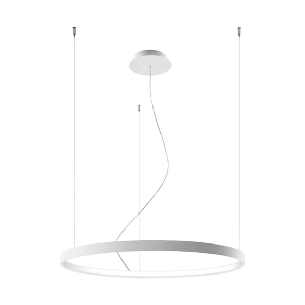 Бяло висящо осветително тяло , ø 80 cm Ganica - Nice Lamps