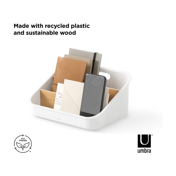 Бял пластмасов органайзер за баня за козметика Bellwood - Umbra-image-4