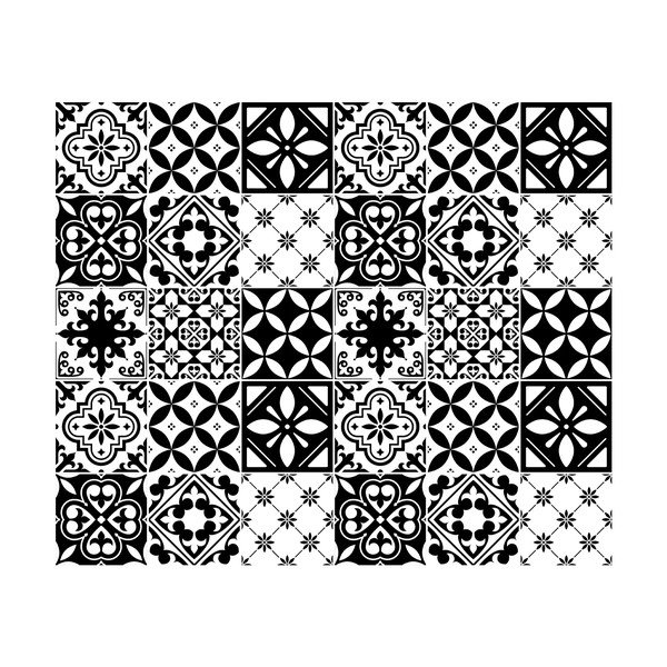 Комплект от 30 декоративни стикера за стена Rosario, 20 x 20 cm - Ambiance-image-2
