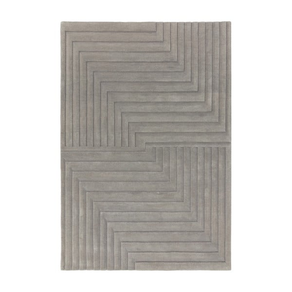 Сив вълнен килим 120x170 cm Form - Asiatic Carpets