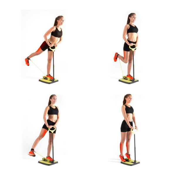 Платформа за укрепване на глутеусите и краката с инструкции за упражнения за фитнес - InnovaGoods-image-2