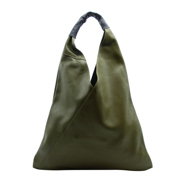 Зелена чанта от естествена кожа Panna - Andrea Cardone